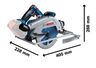 BOSCH Professional aku kružna pila GKS 18V-68, solo alat, L-BOXX