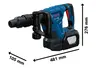 BOSCH Professional aku udarni čekić GSH 18V-5, SDS max, solo alat, XL-BOXX
