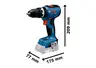 BOSCH Professional aku udarna bušilica-odvijač GSB 18V-65, 2x5.0Ah, LBOXX