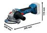BOSCH Professional aku kutna brusilica GWS 18V-8, 125mm, solo alat, L-BOXX