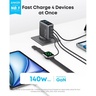 Anker Laptop Charger kućni punjač, 3xUSB-C, 1xUSB-A, PD 3.1, 140W, crni