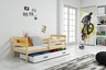 Drveni dječji krevet Erik s ladicom - svijetlo drvo - 190x80 cm - Gratis  8cm madrac