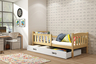 Drveni dječji krevet Kubus s ladicom - svijetlo drvo - 190x80 cm - Gratis  8cm madrac