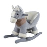 Bertonne konjić na ljuljanje s naslonom, sivi konj