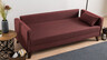 Trosjed BELLA crvena, Bella Sofa For 3 Pr - Claret Red