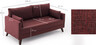 Trosjed BELLA crvena, Bella Sofa For 3 Pr - Claret Red