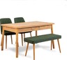 Set stolova i stolica (4 komada), Atlantski bor zelena, Costa 1070 - 3 A