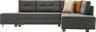Kutna garnitura na razvlačenje, Antracit, Manama Corner Sofa Bed Right - Anthracite