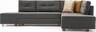 Kutna garnitura na razvlačenje, Antracit, Manama Corner Sofa Bed Right - Anthracite
