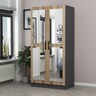 Garderoba, Kale Mirror Anthracite Oak - 190