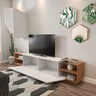 TV jedinica, Zebra - White, Teak