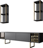 Komoda za TV, Gold Line - Anthracite, Black