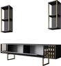 Komoda za TV, Gold Line - Anthracite, Black