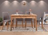 Set stolova i stolica (5 komada), Atlantski bor Sivo, Santiago 0701 - 1 A