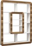 Polica za knjige, Orkide - White, Walnut