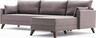 Kutna garnitura, Smeđa, Bella Corner Sofa Right - Brown