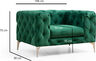 Fotelja, zelena, Como - Green