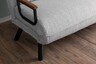 Dvosjed, Sando 2-Seater - Teddy Fabric - Grey