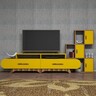 TV jedinica, Flora S - Walnut, Yellow