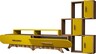 TV jedinica, Flora S - Walnut, Yellow
