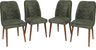Set stolica (4 komada), Orah Tamnozelene, Dallas 565