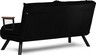 Dvosjed na razvlačenje, Crno, Sando 2-Seater - Black