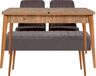 Set stola i stolica (4 komada), Vina 0701 - 3 - Anthracite, Atlantic