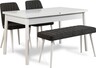 Set stolova i stolica (4 komada), Bijela boja Antracit, Santiago 1053 - 3 B