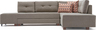Kutna garnitura na razvlačenje, Krem, Manama Corner Sofa Bed Right - Cream