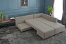Kutna garnitura na razvlačenje, Krem, Manama Corner Sofa Bed Right - Cream