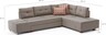 Kutna garnitura na razvlačenje, Krem, Manama Corner Sofa Bed Right - Cream