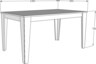 Polica za knjige, Esteban - Walnut, Black