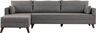 Kutna garnitura, Sivo, Bella Corner Sofa Left 1