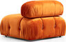 Kutna garnitura, naranča, Bubble Corner ( L1-O1-1R -Puf) - Orange