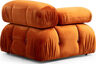 Kutna garnitura, naranča, Bubble Corner ( L1-O1-1R -Puf) - Orange