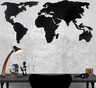 Metalna zidna dekoracija, World Map