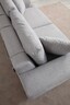 Trosjed, Eti Oak 3 Seater -Grey