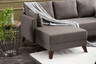 Kutna garnitura na razvlačenje, Smeđa, Bella Mini Corner Sofa Left - Brown
