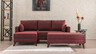 Kutna garnitura na razvlačenje, Bordo crvena, Bella Corner Sofa Left 2 - Claret Red