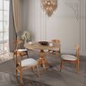 Set blagovaonski stol i stolica (5 komada) NICO