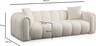 Sofa s 3 sjedala PARKER