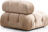 Trosjed, Krem, Bubble 3 Seater ( L1-O1-1R) - Velvet