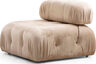 Trosjed, Krem, Bubble 3 Seater ( L1-O1-1R) - Velvet