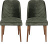 Set stolica (2 komada), Orah Tamnozelene, Dallas 565