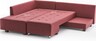 Kutna garnitura na razvlačenje, Bordo crvena, Manama Corner Sofa Bed Left - Claret Red