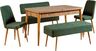 Set stola i stolica (5 komada), Vina 1070 - 4 - Atlantic, Green