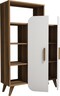 Polica FORM WALNUT, Form - Walnut, White