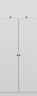Garderoba, Kale White - 2241