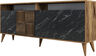 Komoda, Milan - Walnut, Black Marble