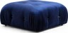 Tabure, Plava, Bubble Pouffe - Velvet Blue
